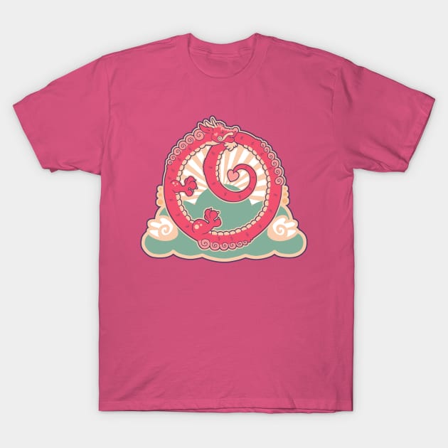 Ouroboros of Happiness T-Shirt by Mushabon